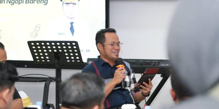 Gubernur Kaltim Rudy Mas'ud dalam acara Coffee Break bersama sejumlah jurnalis se-Kaltim