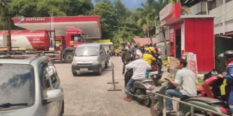 Salah satu SPBU di Balikpapan. (Dok: katakaltim).