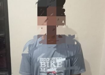 Polres Bontang Amankan pelaku diduga mabok dan membawa Sajam