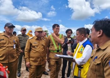 Wakil Wali Kota Bontang, Agus Haris Tinjau Lokasi pembangunan Sekolah Rakyat di Bontang Lestari