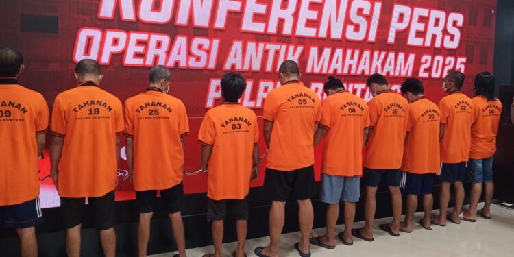 Operasi Antik 2025, Polres Bontang Tangkap 10 Pengedar narkotika