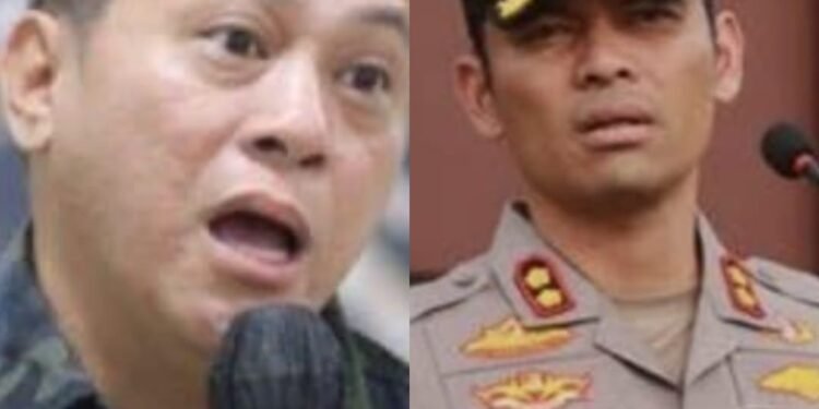 DPD RI asal Kalimantan Timur, Yulianus Henock Sumual, dan Kapolres Kukar, Dody Surya Putra