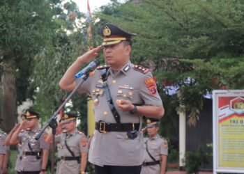 Peringatan Hari Juang Polri di Polres Kutim. (Dok)