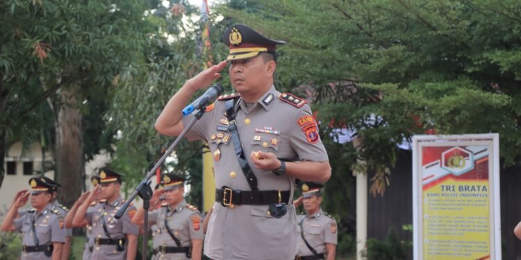 Peringatan Hari Juang Polri di Polres Kutim. (Dok)