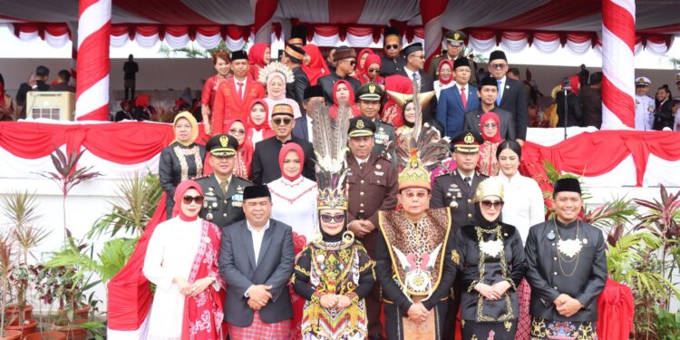 Pemkot menggelar upacara peringatan Hari Ulang Tahun (HUT) Kemerdekaan Republik Indonesia yang ke-80 tahun 2025.