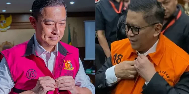 Tom Lembong dan Hasto. (Abatanews.com)