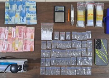 Polres Kukar Ringkus Tiga Pelaku, 46,53 Gram Sabu Diamankan