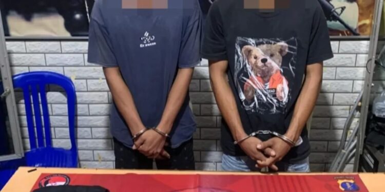 Dua Pemuda Kuaro Ditangkap Polres Paser, Sabu Ikut Diamankan