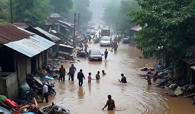 Ilustrasi Banjir di Bali