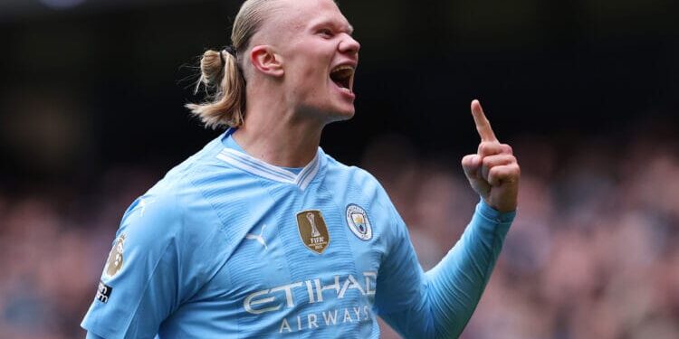 Penyerang lini depan Manchester City Erling Haaland