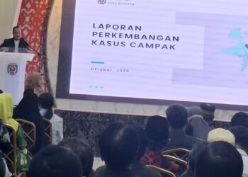 Kepala Dinkes Bontang, Bahtiar Mabe paparkan Capaian Imunisasi MR Dosis 1 per Kelurahan, Periode Januari - Agustus 2025