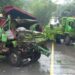 Kecelakaan dua truk di Samboja Kukar