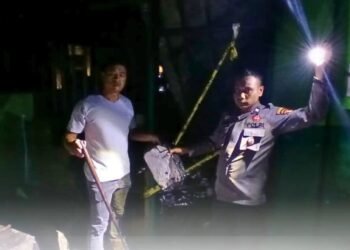 Polsek Anggana turun langsung dilokasi kebakaran MTs Miftahul Ulum