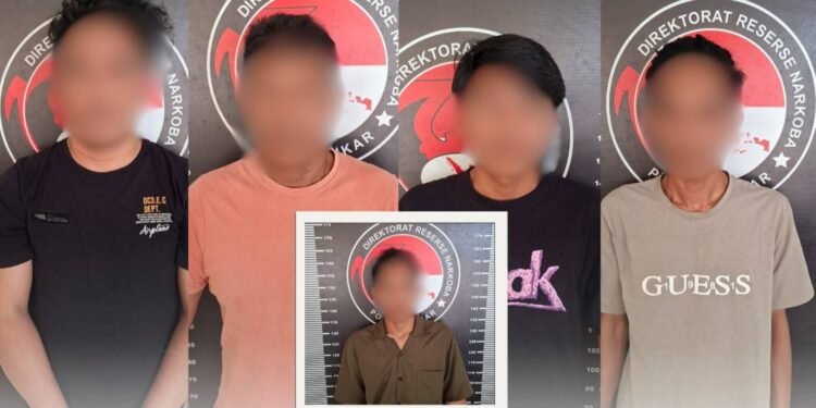 Lima Pria di Kukar Diamankan Polres Diduga Kasus Narkotika