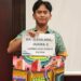 Etli Adinda Zulkifli, Siswa SMAN 3 Bontang meraih juara 2 lomba kaligrafi tingkat provinsi kaltim, Jumat, 10 Oktober 2025.