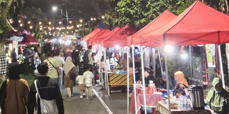 Kondisi kegiatan UMKM di Event Creative Night Market (CNM)