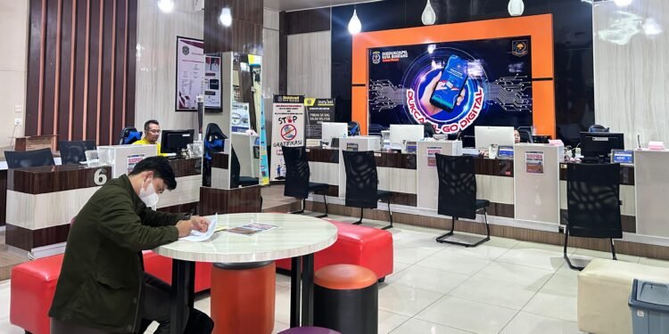 Ruang pelayanan Disdukcapil Bontang