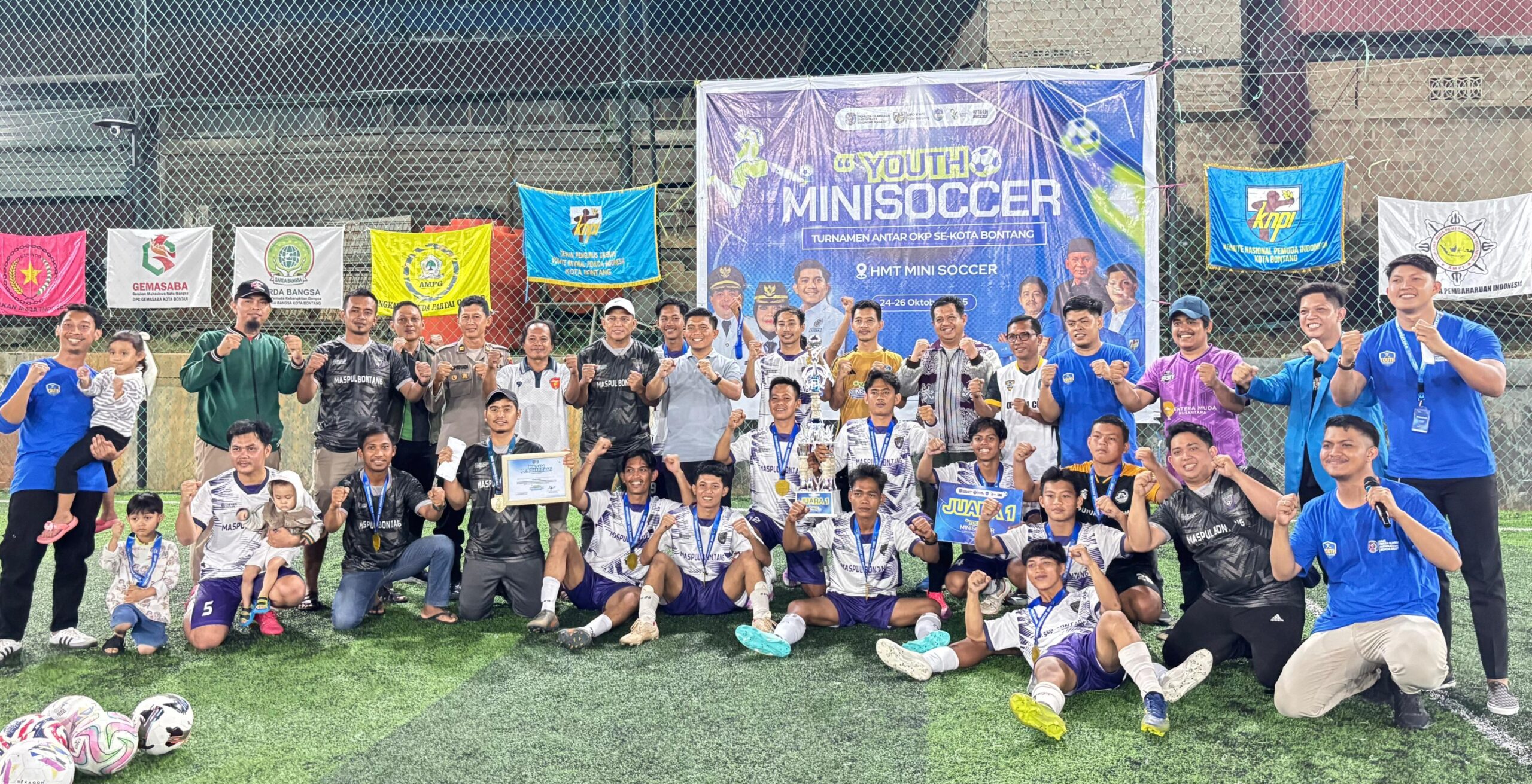 OKP PDI Raih Juara Umum Youth Minisoccer KNPI Bontang