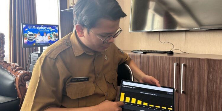 Fauzi Achmad perlihatkan kunlah kunjungan disetiap gerai