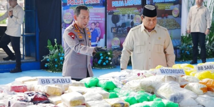 Presiden Pimpin Pemusnahan 214,84 Ton Narkoba