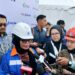 Wali Kota Bontang, Neni Moerniaeni saat ditanyakan wartawan soal serap tenaga kerja di pabrik Soda Ash