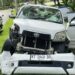 Kondisi mobil akibat tabrakan di Jalan Tulip