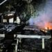 Kondisi rumah warga usai terbakar sijago merah