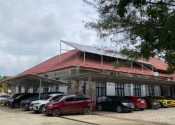 Kondisi di Halaman Kantor Dinsos Kutim