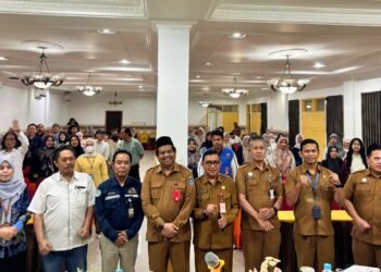 Pelaku usaha mengikuti sosilisasi tata cara pelaporan LKPM yang digelar DPMPTSP Bontang