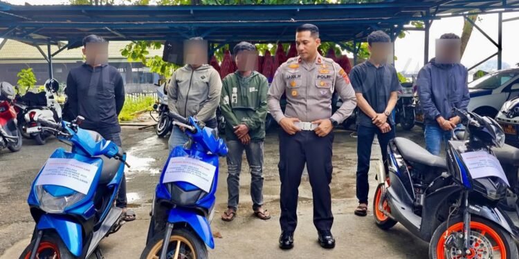 Empat Motor Pembalap Liar Disita Sat Lantas Samarinda