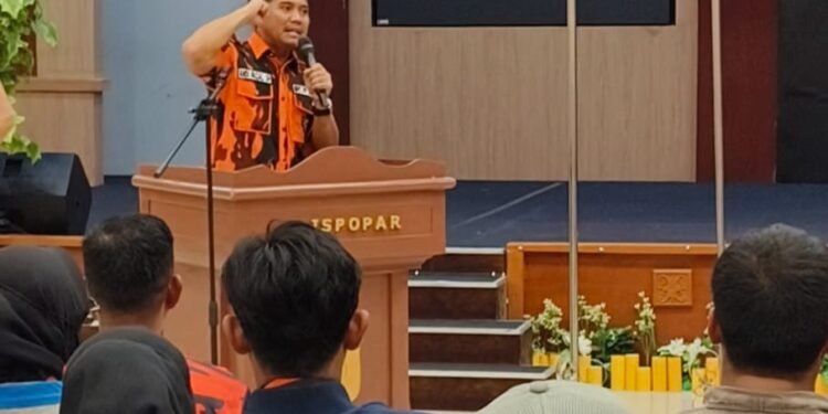 Ketua MPC Pemuda Pancasila Bontang, Andi Faizal Sofyan Hasdam,