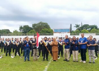 PT Pupuk Kalimantan Timur (Pupuk Kaltim) menggelar acara pelepasan resmi 135 personel MBPKT yang akan bertolak menuju Thailand World Music Championship (TWMC) 2025, Senin (8/12/2025).