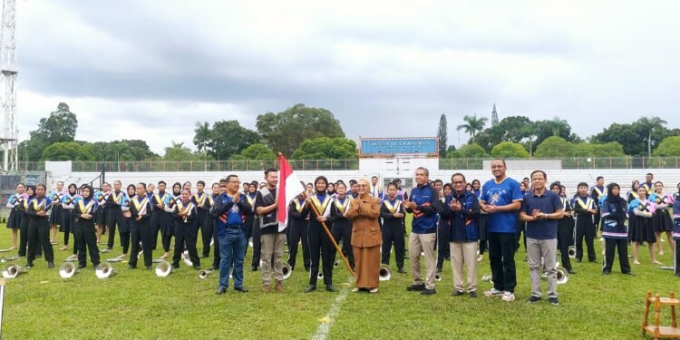 PT Pupuk Kalimantan Timur (Pupuk Kaltim) menggelar acara pelepasan resmi 135 personel MBPKT yang akan bertolak menuju Thailand World Music Championship (TWMC) 2025, Senin (8/12/2025).