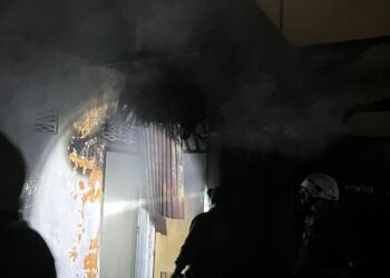 Kondisi rumah warga di Berbas Pantai Bontang usai terbakar