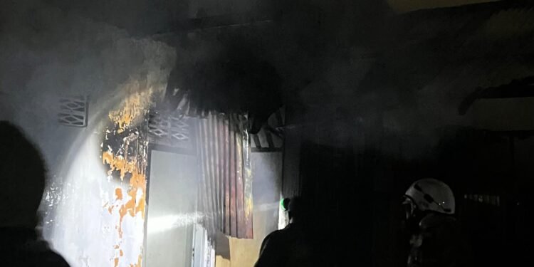 Kondisi rumah warga di Berbas Pantai Bontang usai terbakar