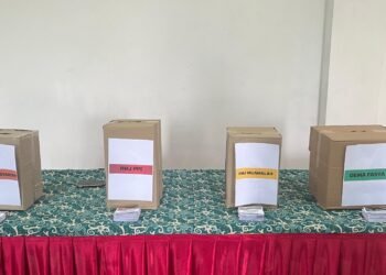 Kontak suara pelaksanaan Pemilihan Umum Raya (Pemira) Fakultas Syariah yang digelar pada Kamis (17/12/2025).
