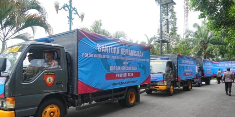 Polda Kaltim Kirim Bantuan untuk Korban Bencana di Aceh, Sumut, dan Sumbar