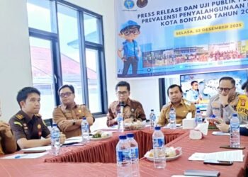 Konferensi pers BNNK Bontang soal rehabilitasi narkoba