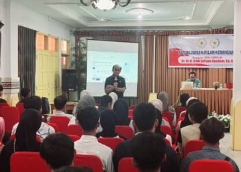 Ketua Komite I DPD RI, Andi Sofyan Hasdam, saat menggelar Sosialisasi Empat Pilar Kebangsaan di Kota Bontang, Minggu (14/12/2025).