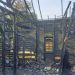 Kondisi rumah usai terbakar di Kukar