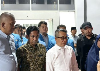 Bupati Kutai Timur, Ardiansyah Sulaiman, hadir dalam pelantikan DPK KNPI Sangatta Selatan