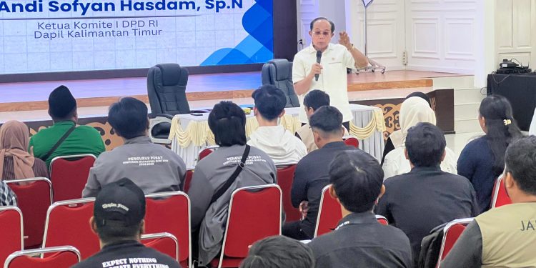 Ketua Komite I Dewan Perwakilan Daerah Republik Indonesia (DPD RI) Dapil Kaltim, Andi Sofyan Hasdam, menggelar reses Masa Sidang III 2025–2026 di Pendopo Rumah Jabatan Wali Kota Bontang, Jumat (13/2/2026).