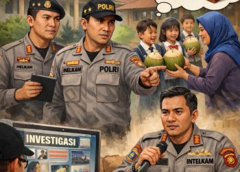 Ilustrasi menu pengganti Makanan Bergizi (MBG) berupa kelapa muda di SDN 001 Muara Badak