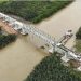 Jembatan Sei Nibung, di Kutim mulai digunakan setelah diresmikan pada Selasa (25/2). Jembatan penghubung bagi warga Kaubun dan Sangkulirang. (Istimewa)