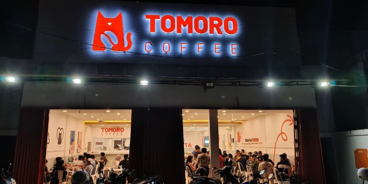 TOMORO COFFE yang berlokasi di Jalan Yos Sudarso, Sangatta Utara, Kutai Timur. (Arya/CK)