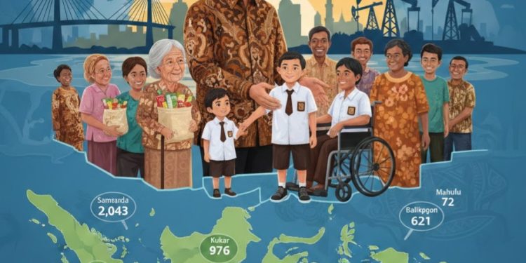Ilustrasi penerimah Bantuan Sosial Terencana