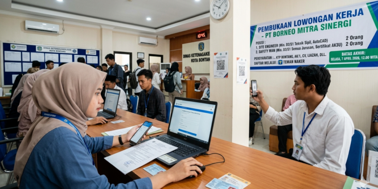 Ilustrasi buka Loker di PT Borneo Mitra Sinergi