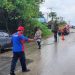 Tumpahan Solar Picu Jalan Licin di Km 65 Long Kali, Petugas Lakukan Penanganan