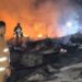 Kondisi Kandang Ayam Terbakar di Anggana Kukar