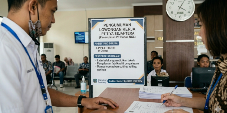Ilustrasi buka Loker di Bontang